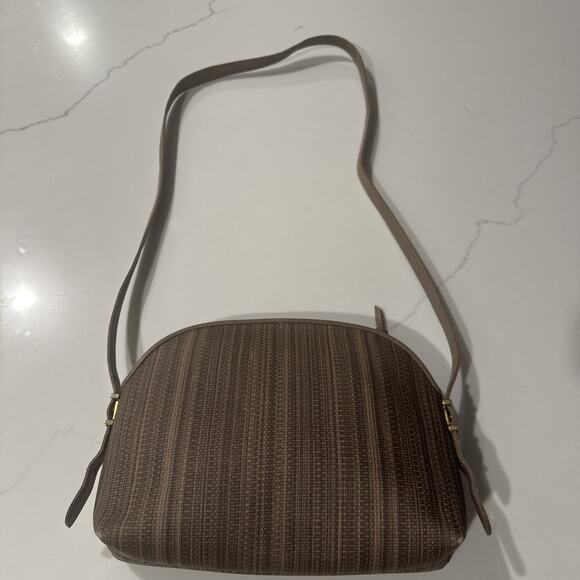 Givenchy, Rare, Collectible, Crossbody, Brown, Taupe W/Leather Trim, 4G Logo - Picture 3 of 16